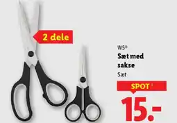 Lidl W5 Sæt med sakse tilbud