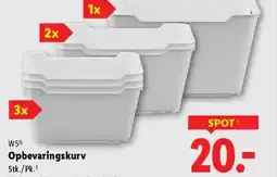 Lidl W5 Opbevaringskurv tilbud