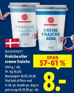 Lidl MADVÆRKET Fraiche eller creme fraiche tilbud