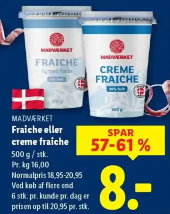 MADVÆRKET Fraiche eller creme fraiche