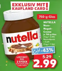 Kaufland DE NUTELLA Nuss- Nugat- Creme tilbud