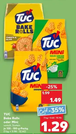 Kaufland DE TUC Bake Rolls oder Mini tilbud