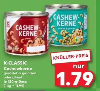 Kaufland DE K-CLASSIC Cashewkerne tilbud
