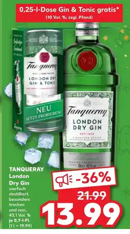 Kaufland DE TANQUERAY London Dry Gin tilbud