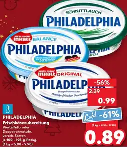 Kaufland DE PHILADELPHIA Frischkäsezubereitung tilbud