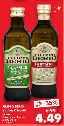 Kaufland DE FILIPPO BERIO Natives Olivenöl extra tilbud