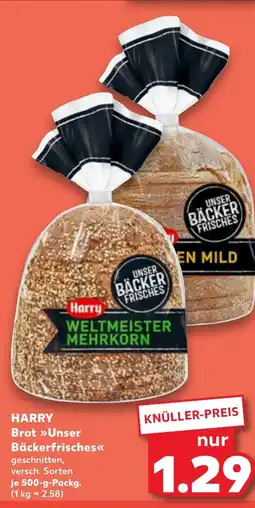 Kaufland DE HARRY Brot Unser Bäckerfrisches tilbud