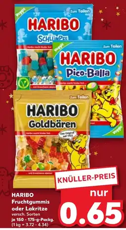 Kaufland DE HARIBO Fruchtgummis oder Lakritze tilbud
