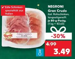 Kaufland DE NEGRONI Gran Crudo tilbud