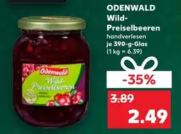 Kaufland DE ODENWALD Wild- Preiselbeeren tilbud
