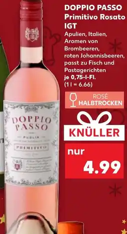 Kaufland DE DOPPIO PASSO Primitivo Rosato IGT tilbud