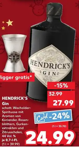 Kaufland DE HENDRICK'S Gin tilbud