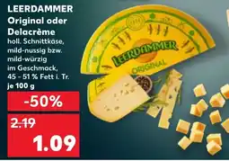 Kaufland DE LEERDAMMER Original oder Delacrème tilbud
