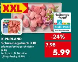 Kaufland DE K-PURLAND Schweinegulasch XXL tilbud