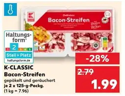 Kaufland DE K-CLASSIC Bacon-Streifen tilbud