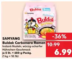 Kaufland DE SAMYANG Buldak Carbonara Ramen tilbud
