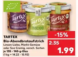 Kaufland DE TARTEX Bio-Abendbrotaufstrich tilbud