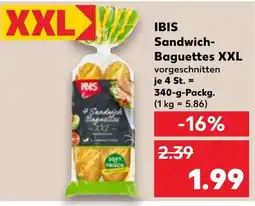 Kaufland DE IBIS Sandwich- Baguettes XXL tilbud