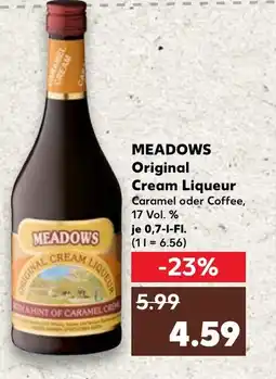 Kaufland DE MEADOWS Original Cream Liqueur tilbud