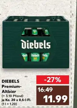 Kaufland DE DIEBELS Premium- Altbier tilbud