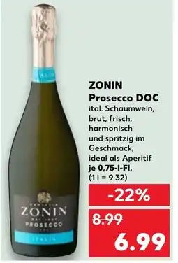 Kaufland DE ZONIN Prosecco DOC tilbud