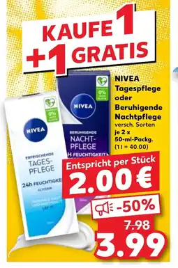 Kaufland DE NIVEA Tagespflege oder Beruhigende Nachtpflege tilbud