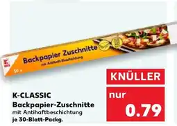 Kaufland DE K-CLASSIC Backpapier-Zuschnitte tilbud