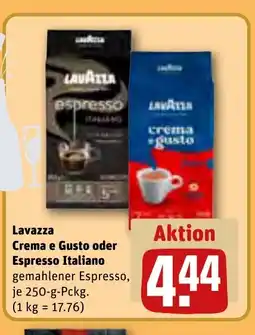 REWE DE Lavazza Crema e Gusto oder Espresso Italiano tilbud