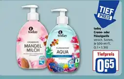 REWE DE Today Creme- oder Flüssigseife tilbud