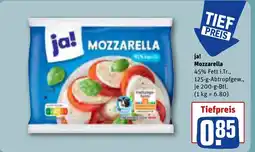 REWE DE Ja! Mozzarella tilbud