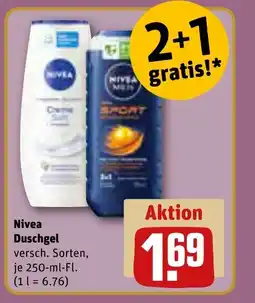 REWE DE NIVEA Duschgel tilbud