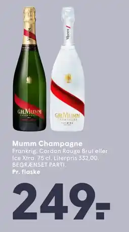 SPAR Mumm Champagne tilbud