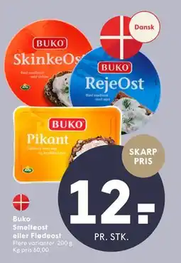 SPAR Buko Smelteost eller Flødeost tilbud