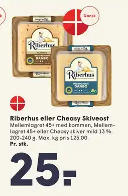 SPAR Riberhus eller Cheasy Skiveost tilbud