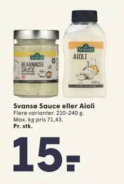 SPAR Svansø Sauce eller Aioli tilbud