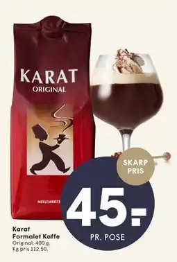 SPAR Karat Formalet Kaffe tilbud