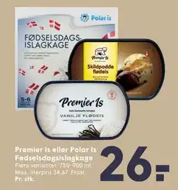 SPAR Premier Is eller Polar Is Fødselsdagsislagkage tilbud