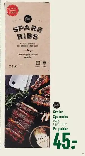 Min Købmand Gestus Spareribs tilbud