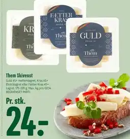 Min Købmand Them Skiveost tilbud