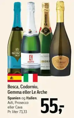 Føtex Bosca, Codorniu, Gemma eller Le Arche tilbud