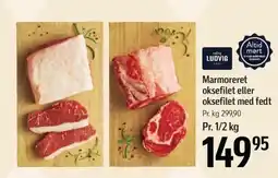 Føtex Marmoreret oksefilet eller oksefilet med fedt tilbud