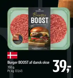 Føtex Burger BOOST af dansk okse tilbud