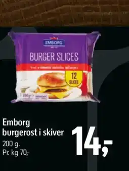 Føtex Emborg burgerost i skiver tilbud