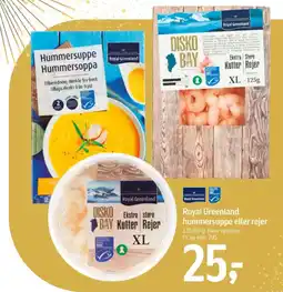Føtex Royal Greenland hummersuppe eller rejer tilbud