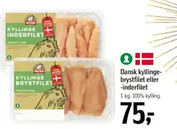 Føtex Dansk kyllinge- brystfilet eller -inderfilet tilbud