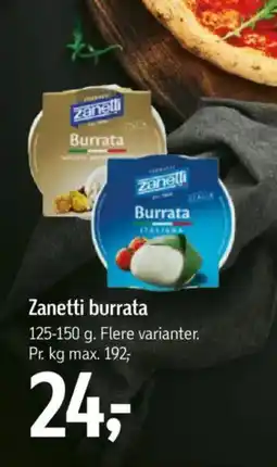 Føtex Zanetti burrata tilbud