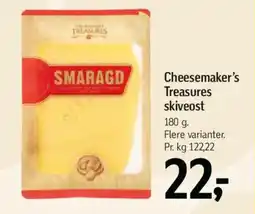 Føtex Cheesemaker's Treasures skiveost tilbud