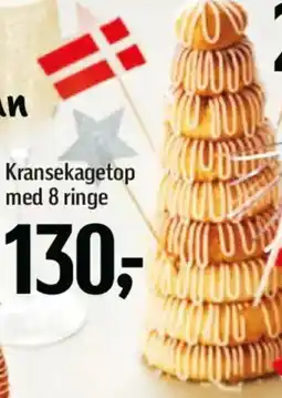 Føtex Kransekagetop med 8 ringe tilbud