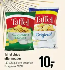 Føtex Taffel chips eller nødder tilbud