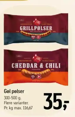 Føtex Gol pølser tilbud